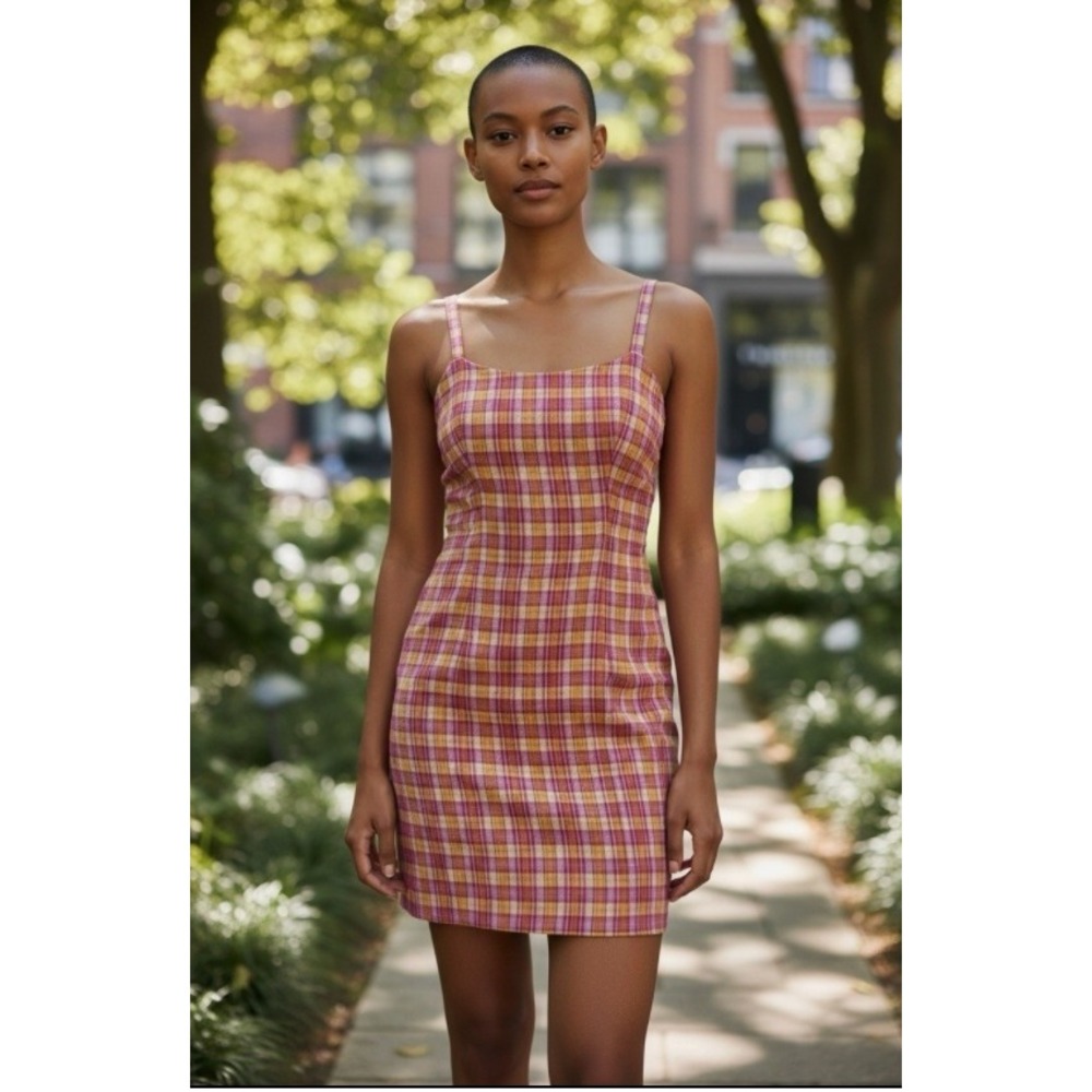 California Concepts Vintage Y2K Plaid Mini Dress‎ 5